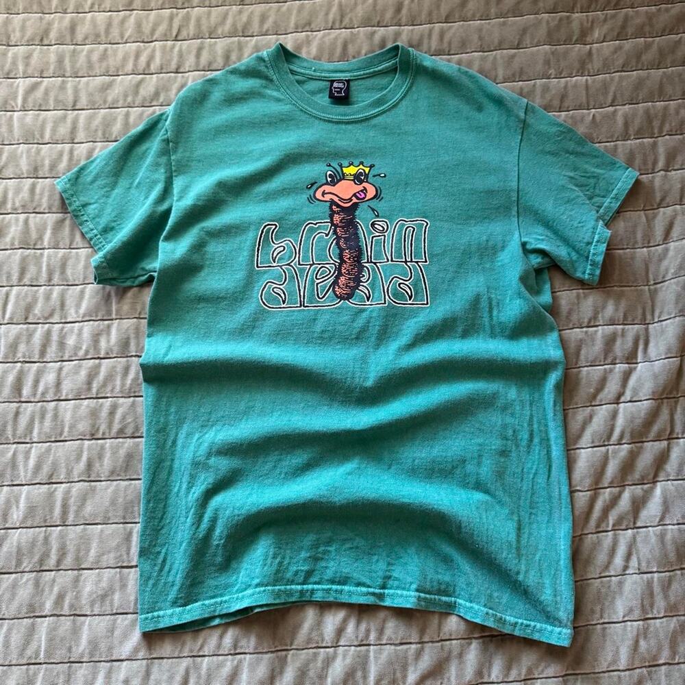 green brain dead wormzzz tshirt
